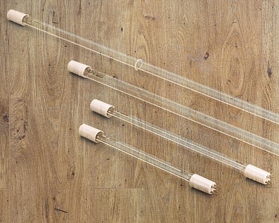 Spare UV lamps and water filter cartridges