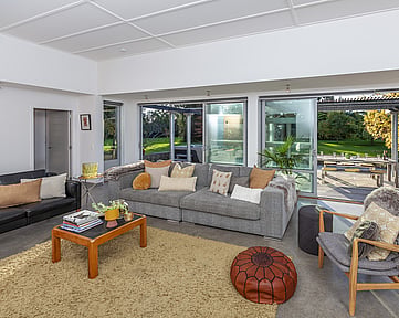 Arcus venue living room on Kapiti Coast near Waikanae, Otaki, Paraparaumu and Wellington