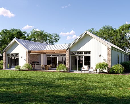 Whitechurch Construction, Waikato residential builders. Image of Whistler H Shaped Home Plan.