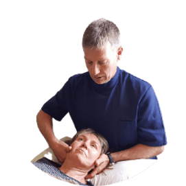 Neil Evans of Evans Osteopaths providing treatment to a patient