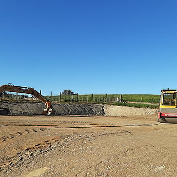 Shed site in Hawke's Bay, Digger work for shed site Hastings, Excavating a shed site in Hastings, 