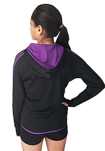 Hooded Jacket  - RRP $69.99-BLACK/ PURPLE- - - - - - - - - - - -ADD TO CART >