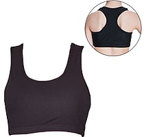 Black Dance Croptop with Racerback Muscleback