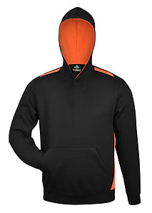 Paterson Hoodie - RRP $45.99-BLACK/ORANGE- - - - - - - - - - -ADD TO CART >