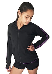 Casualwear Jacket - RRP $68.99-BLACK/PURPLE- - - - - - - - - - - - ADD TO CART >