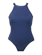 Strapless Ballet leotard with round strap Navy
