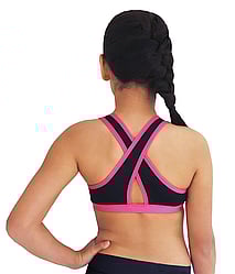Ava Croptop - RRP $29.99-BLACK / CERISE- - - - -  - - - - - ADD TO CART >