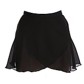 Pull On Wrap Skirt - PRICE $27.99- BLACK CHIFFON- - - - - - - - - - - - - - -ADD TO CART >
