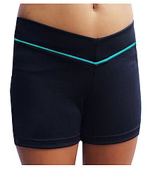 Dance Shorts - PRICE $29.99-BLACK/TURQUOISE- - - - - - - - - - - - - - -ADD TO CART >