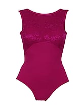Spaghetti Strapless Ballet leotard with Red