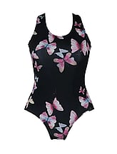 Ballet Sleeveless leotard with butterflies and back X-Shape