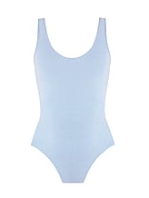 Sleeveless Ballet Leotard with Scoop Neck in Blue