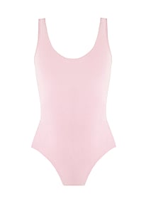 Sleeveless Ballet Leotard with Scoop Neck in Pink