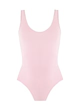 Sleeveless Ballet Leotard with Scoop Neck in Pink