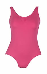 Spaghetti Strapless Ballet Leotard wide neck scoop Light Pink