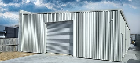 Steel frame commercial building