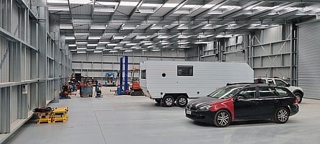 Steel frame Shed