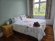Bedroom with bedside table