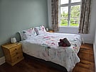 Bedroom with bedside table