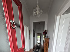 Main hallway viewed from front door of Villa Rosa