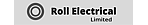 Roll Electrical Limited logo with a grey circular design on the left and bold black text on a light grey rectangular background