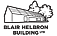 Blair Helbron Building Ltd logo featuring a black-and-white line drawing of a modern house with trees in the background