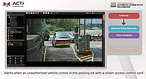 Number Plate Recognition ACTi CCTV Camera