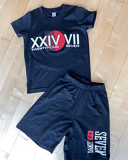 All Levels - Black Studio TeeStudio shortsBlack shoes - high tops or low