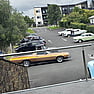 vehicles in a parking lot