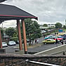vehicles in a parking lot