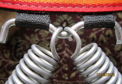 Close up of the XenPod wellness mini-trampoline cleat designed by Ian Pettitt