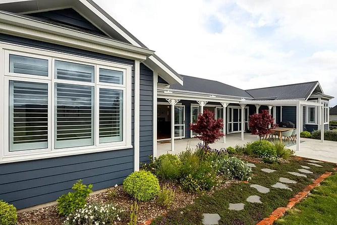Beautiful home with new guttering by Fine Line