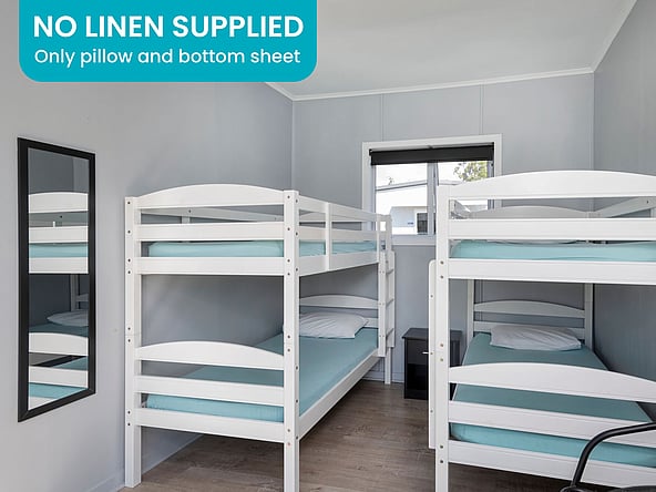 Bunks, no linen supplied