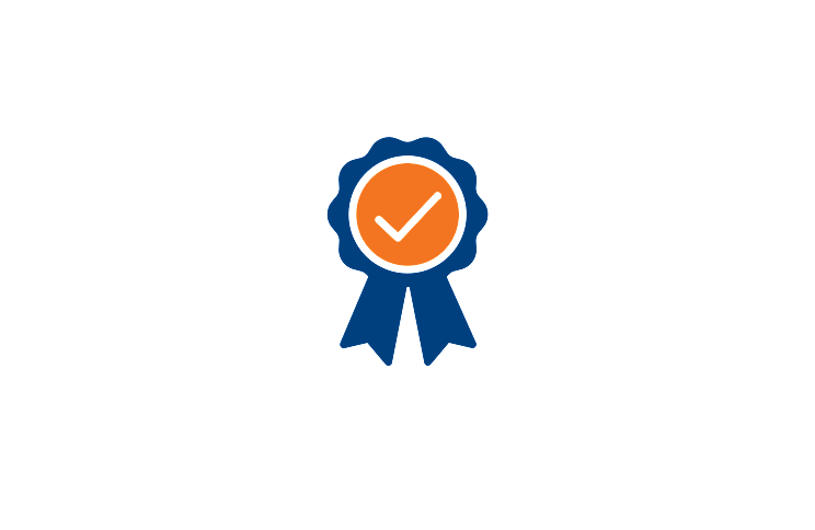 Badge with tick symbolising Trusted by SMEs nationwide