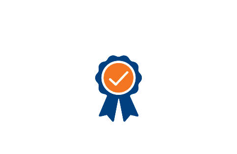 Badge with tick symbolising Trusted by SMEs nationwide
