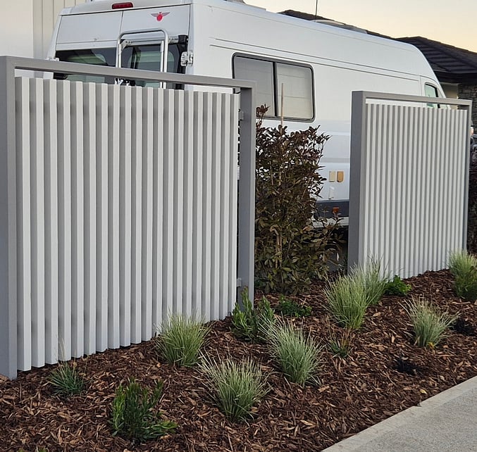 Fence and retaining wall landscaping project Nelson