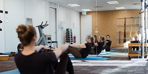 We run mat pilates, circuit classes and yoga classes in our Hillcrest site gym. 