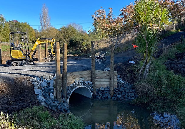 Culvert wall install