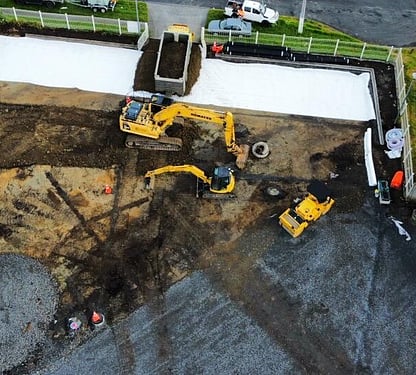 Surface prep and geotechnical fabric