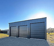3 bay enclosed pole shed ohoka for boat and caravan storage