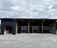4 bay pole shed with horse stables swannanoa north canterbury