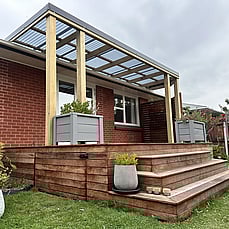 Custom Timber Pergola Christchurch Cashmere