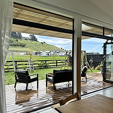 timber pergola slatted roof cashmere canterbury prolam posts