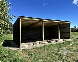 black coloursteel 3 bay shed 3 bay pole shed pole shed canterbury