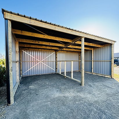 2 bay shed