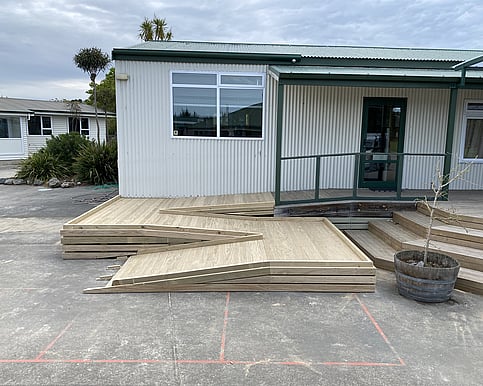 Custom ramp. timber ramp. timber ramp canterbury. timber ramp christchurch
