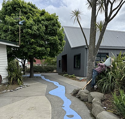 Fun Concrete "River" at Broadfield School