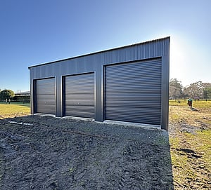 Enclosed 3 bay pole shed Rangiora Canterbury