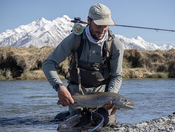 gin clear, fly fishing, NZ, New Zealand flyfishing, wild trout, brown trout, trophy trout. Todd Adolph NZ tourism, travel fluefiske flugfiske back country explore Queenstown, Otago, Southland Fiordland Wanaka