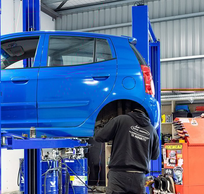 Man working on Tires